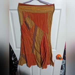 Fair trade orange skirt